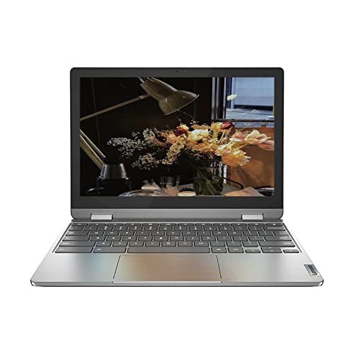 레노버 Lenovo Flex 3 11.6 HD (1366 x 768) 2-in-1 Chromebook Laptop, Mediatek MT8183 up to 1.6 GHz, 4GB DDR4, 32GB eMMC, Webcam, Bluetooth, Chrome OS, EAT 64GB SD Card, Arctic Grey