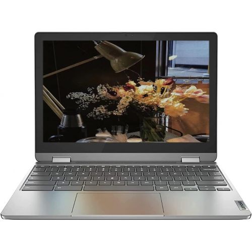 레노버 Lenovo Flex 3 11.6 HD (1366 x 768) 2-in-1 Chromebook Laptop, Mediatek MT8183 up to 1.6 GHz, 4GB DDR4, 32GB eMMC, Webcam, Bluetooth, Chrome OS, EAT 64GB SD Card, Arctic Grey