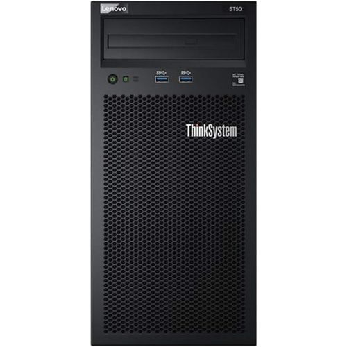 레노버 Lenovo ThinkSystem ST50 Tower Server Bundle Including Windows Server 2019, Intel Xeon 3.4GHz CPU, 64GB DDR4 2666MHz RAM, 12TB HDD Storage, JBOD RAID