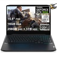 Lenovo Ideapad 3 Gaming Laptop 15.6 FHD IPS 120Hz Intel Quad-Core i5-10300H (Beats i7-8850H) 16GB DDR4 256GB SSD + 1TB HDD GTX 1650 4GB Backlit KB USB-C Dolby Win10 + HDMI Cable
