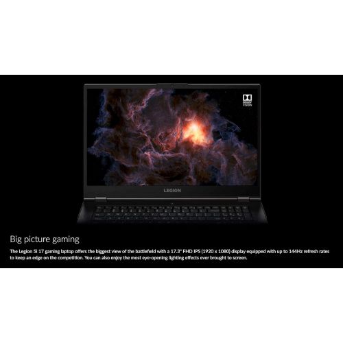 레노버 Lenovo Legion 5i 17.3 FHD Gaming Laptop with Intel 6 Core i7-10750H up to 5 GHz, 16GB DDR4, 1TB HDD + 256GB PCIe SSD, and GTX 1660Ti 6GB Graphics