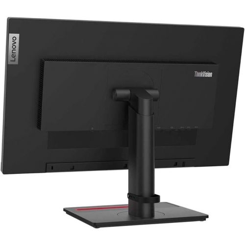 레노버 Lenovo ThinkVision T24i 23.8in 1920 x 1080 FHD IPS WLED-Backlit LCD 2-Pack Raven Black Monitor Bundle with HDMI, VGA, DisplayPort, USB Hub, Fully Adjustable Desk Mount Monitor Stan