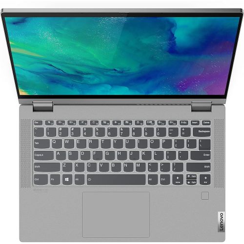 레노버 Flagship Lenovo Flex 5 14 FHD IPS Touchscreen 2-in-1 Convertible Laptop, Includes Fingerprint Reader, AMD Quad-Core Ryzen 3 5300U Up to 3.8GHz, 4GB DDR4 RAM, 128GB NVMe SSD, WiFi,