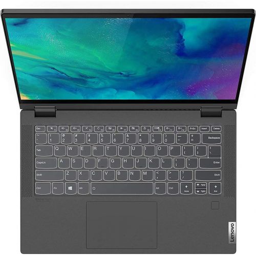 레노버 Lenovo IdeaPad Flex 5 2-in-1 Laptop, 14 Full HD IPS Touch Screen, AMD Ryzen 7 4700U, Webcam, Backlit Keyboard, Fingerprint Reader, USB-C, HDMI, Windows 10 Home, 16GB RAM, 1024GB PC