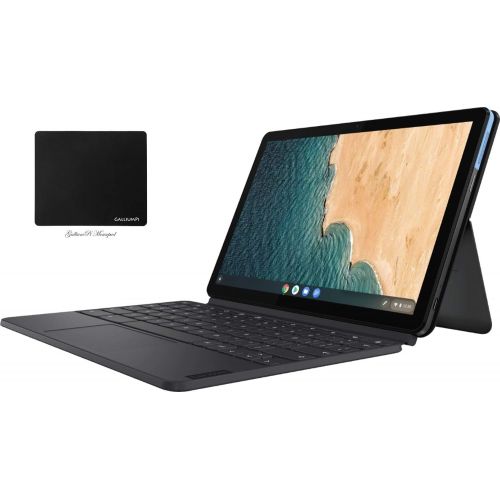 레노버 Newest Lenovo Chromebook Duet 10.1 FHD (1920 x 1200) Touchscreen 2-in-1 Tablet Laptop, 8-Core MediaTek Helio P60T, 4GB RAM, 128GB eMMC, Dual Cameras, Chrome OS with GalliumPi Acces