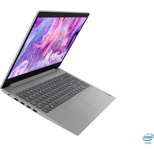 레노버 Lenovo IdeaPad 3 15.6 HD Touch Screen Laptop 10th Gen Quad-Core Intel Core i5-1035G1 (Beat i7-8550U) Bundled with Sleeve, Webcam, Windows 10, Grey (12GB256GB SSD1TB HDD)