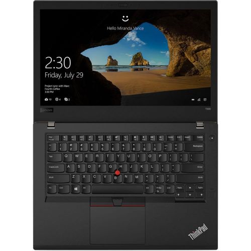 레노버 Lenovo ThinkPad T480 14 HD Business Laptop (Intel 8th Gen Quad-Core i5-8250U, 16GB DDR4 RAM, Toshiba 256GB PCIe NVMe 2242 M.2 SSD) Fingerprint, Thunderbolt 3 Type-C, WiFi, Windows