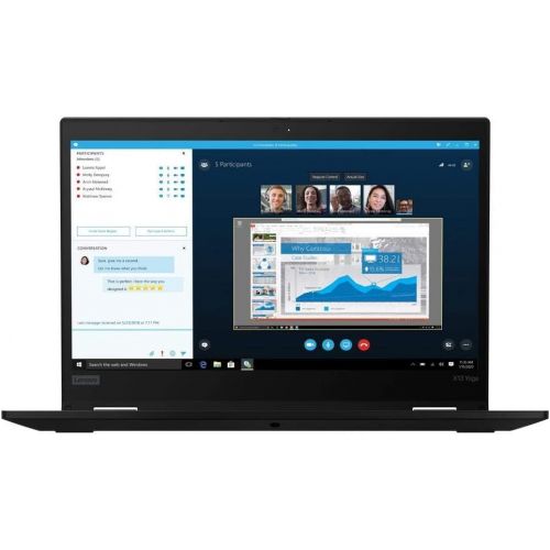 레노버 Lenovo ThinkPad X13 Yoga Gen 1 13.3 Touchscreen 2 in 1 Notebook, Intel Core i5-10210U, 8GB RAM, 256GB SSD (20SX002AUS)