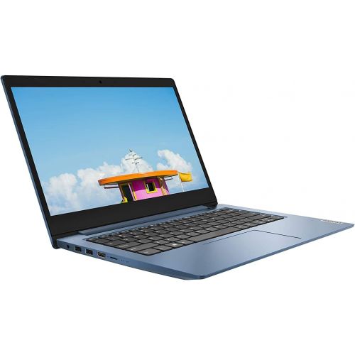 레노버 Lenovo IdeaPad 1 14 Laptop Computer, Quad-Core Intel Pentium Silver N5030 up to 3.1GHz, 4GB DDR4 RAM, 128GB PCIe SSD, 802.11AC WiFi, Bluetooth 4.2, Ice Blue, Windows 10 S