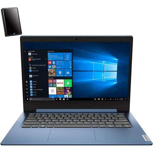 레노버 Lenovo IdeaPad 1 14 Laptop Computer, Quad-Core Intel Pentium Silver N5030 up to 3.1GHz, 4GB DDR4 RAM, 128GB PCIe SSD, 802.11AC WiFi, Bluetooth 4.2, Ice Blue, Windows 10 S