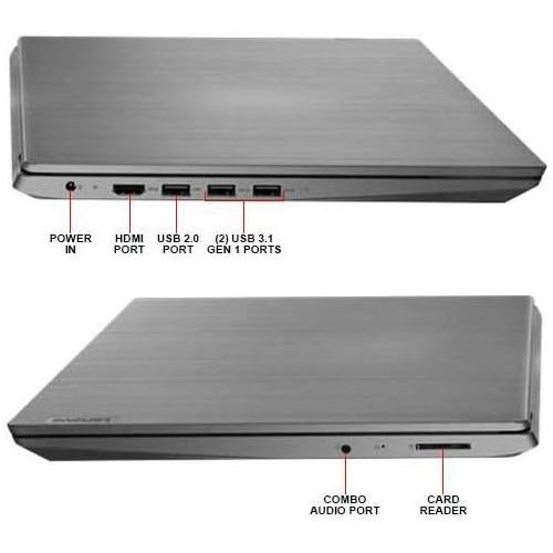 레노버 Lenovo IdeaPad 3 17.3 Laptop Intel Core i3-10110U 8GB RAM 256GB SSD Platinum Gray - 10th Gen i3-10110U Dual-core - Twisted Nematic Panel - Intel UHD Graphics - 9 hr Battery Life -