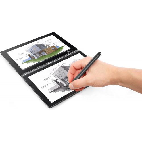 레노버 Lenovo Yoga Book - FHD 10.1 Windows Tablet - 2 in 1 Tablet (Intel Atom x5-Z8550 Processor, 4GB RAM, 64GB SSD), Black, ZA150000US