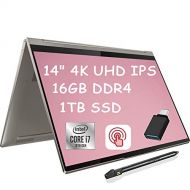 Lenovo Yoga C940 2 in 1 Laptop I 14?4K UHD IPS Touchscreen I Intel Quad-Core i7-1065G7 I 16GB DDR4 1TB SSD I Webcam Pen Backlit FP Thunderbolt Alexa Win 10 + USB Toggle