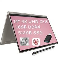 Lenovo Yoga C940 2 in 1 Laptop I 14?4K UHD IPS Touchscreen I Intel Quad-Core i7-1065G7 I 16GB DDR4 512GB SSD I Webcam Pen Backlit FP Thunderbolt Alexa Win 10 + USB Toggle