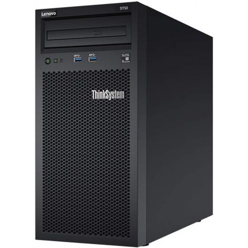레노버 Lenovo ThinkSystem ST50 Tower Server Including Intel Xeon 3.4GHz CPU, 32GB DDR4 2666MHz RAM, 6TB HDD Storage, JBOD RAID