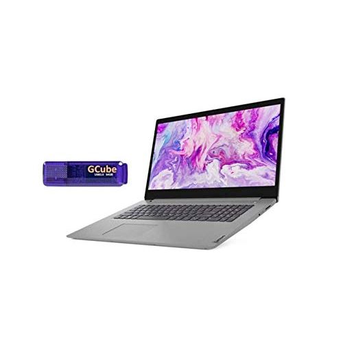 레노버 Lenovo IdeaPad 3 17.3 HD+ LED Anti-Glare Laptop, 10th Gen Intel Core i3-10110U Upto 4.1GHz, 8GB DDR4, 1TB HDD, 802.11AC, Bluetooth, Webcam, Card Reader, HDMI, Windows 10 + 64GB USB