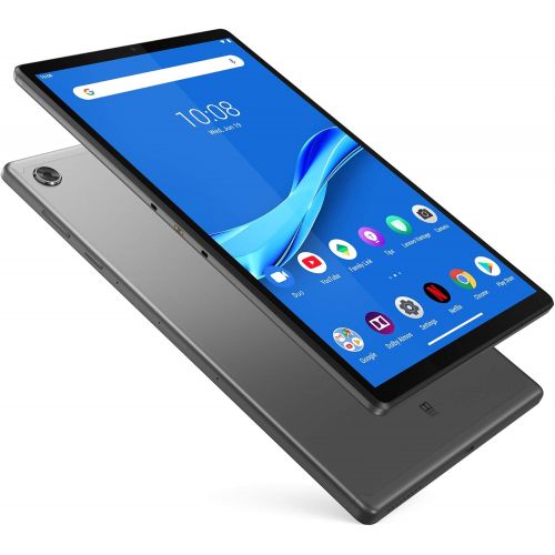 레노버 Lenovo Tab M10 Plus Tablet, FHD Android Tablet, Octa-Core Processor, 128GB Storage, 4GB RAM, Dual Speakers, Kid Mode, Face Unlock, Android 9 Pie, Iron Grey