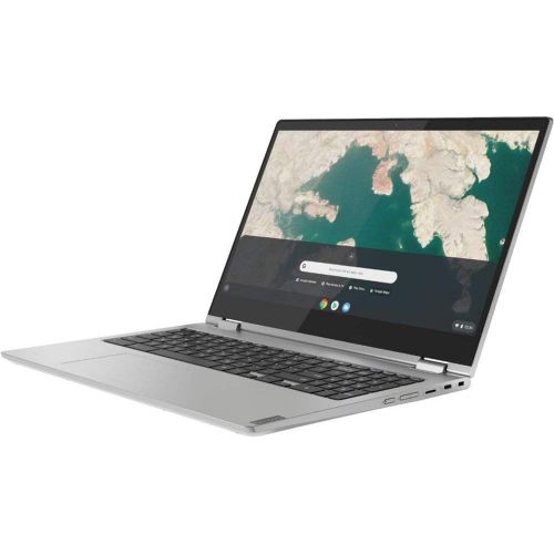 레노버 New 2020 Lenovo - C340-15 2-in-1 15.6 Touch-Screen Full HD 1920x1080 Chromebook Intel Pentium Gold 4GB Memory 64GB eMMC Flash Gray