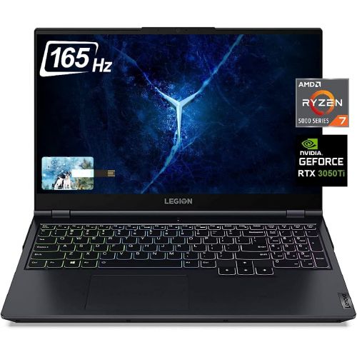 레노버 Lenovo Legion 5 15 Gaming Laptop, 15.6 FHD 165Hz Display, AMD Ryzen 7 5800H,NVIDIA GeForce RTX 3050Ti,RGB Backlight,?32GB RAM, 1TB PCIe SSD, Windows 11H /ES 32GB USB