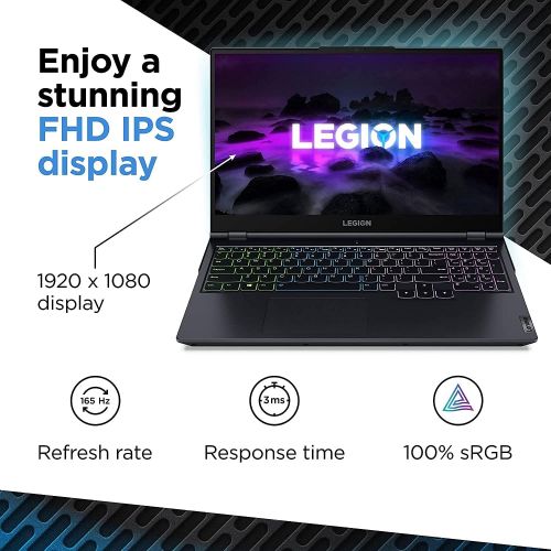 레노버 Lenovo Legion 5 15 Gaming Laptop, 15.6 FHD 165Hz Display, AMD Ryzen 7 5800H,NVIDIA GeForce RTX 3050Ti,RGB Backlight,?32GB RAM, 1TB PCIe SSD, Windows 11H /ES 32GB USB