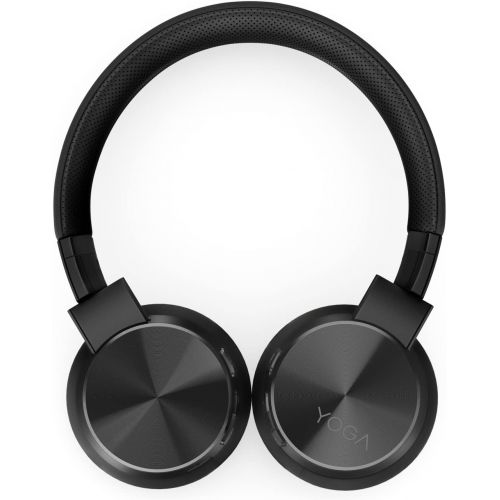 레노버 Lenovo Yoga Active Noise Cancellation Headphones, Wireless On-Ear Headphones, Bluetooth 5.0, 14Hrs Playtime, Microphone, Fold-Flat, Memory Foam Earpads, Carry Case, Win/Mac/Android