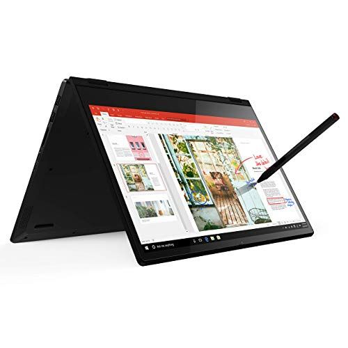 레노버 Lenovo Flex 14 2-in-1 Convertible Laptop, 14 Inch FHD, Touchscreen, AMD Ryzen 5 3500U Processor, Radeon Vega 8 Graphics, 8GB DDR4 RAM, 256GB NVMe SSD, Win 10, Black, Pen Included