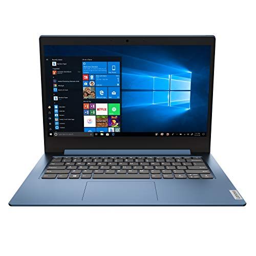 레노버 Lenovo IdeaPad 1 14.0 HD Laptop, Intel Pentium Silver N5030, 4GB , 128GB SSD, Windows 10 S, Ice Blue