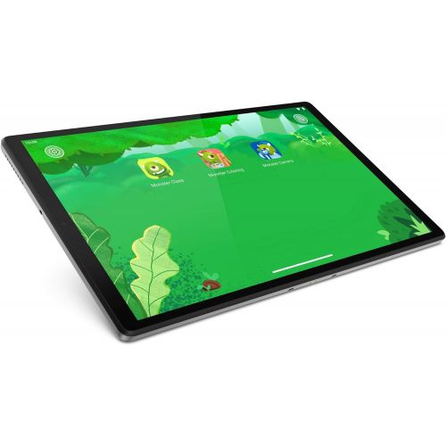 레노버 Lenovo Smart Tab M10 Plus, FHD Android Tablet, Alexa-Enabled Smart Device, Octa-Core Processor, 128GB Storage, 4GB RAM, WiFi, Bluetooth, Platinum Grey