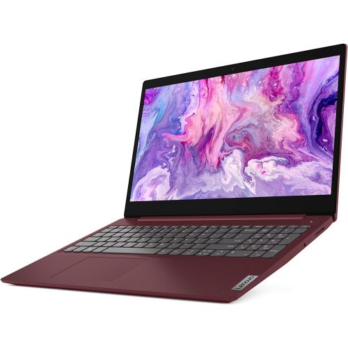 레노버 2021 Lenovo IdeaPad 3 15.6 Full HD LED Laptop, Intel Core i5-1035G1 Quad-Core Processor, 8GB RAM, 256GB SSD, HDMI, Webcam, Wi-Fi, Bluetooth, Numeric Keypad, Windows 10, Cherry Red,