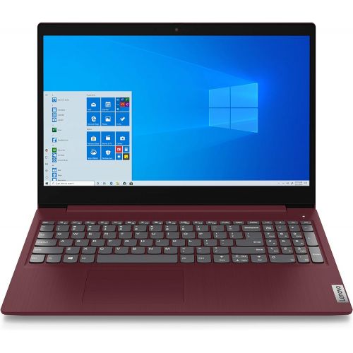 레노버 2021 Lenovo IdeaPad 3 15.6 Full HD LED Laptop, Intel Core i5-1035G1 Quad-Core Processor, 8GB RAM, 256GB SSD, HDMI, Webcam, Wi-Fi, Bluetooth, Numeric Keypad, Windows 10, Cherry Red,