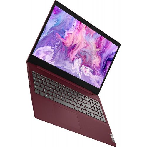 레노버 2021 Lenovo IdeaPad 3 15.6 Full HD LED Laptop, Intel Core i5-1035G1 Quad-Core Processor, 8GB RAM, 256GB SSD, HDMI, Webcam, Wi-Fi, Bluetooth, Numeric Keypad, Windows 10, Cherry Red,