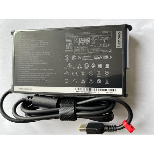 레노버 New Slim Design For Lenovo 20V 11.5A 230W Slim Tip AC Adapter For IdeaPad Y900 Y910 G510, Compatible P/N: ADL230SCC3A, SA10R16890, 02DL144.