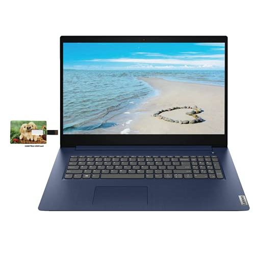 레노버 Newest Lenovo IdeaPad 3 17.3 HD Business Laptop, 10th Gen Intel Core i5-1035G1 (Beat i7-8550U), 16GB RAM 256GB SSD, for Business and Student, Webcam Windows 10 Pro 32GB Tela USB Ca