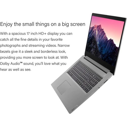 레노버 Lenovo IdeaPad Laptop (2021 Latest Model), 17.3 HD+ Display, AMD Ryzen 7 4700U 8-Core Processor (Beats i7-10750H), 20GB RAM, 512GB PCIe SSD, Fingerprint Reader, Webcam, Bluetooth,