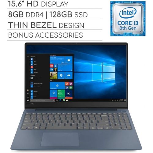 레노버 Lenovo IdeaPad 330s 2019 Laptop Notebook 15.6 Thin Bezel HD Computer, Intel Core i3-8130U 2.2GHz, 8GB DDR4, 128GB SSD, Wi-Fi,Bluetooth,Webcam,HDMI,USB 3.1-C, Windows 10, No DVD-RW,