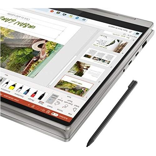 레노버 Lenovo Yoga 9i 2-in-1 14.0 FHD 400Nits Touch-Screen Laptop, Intel Evo Platform Core i7-1185G7, Webcam, Backlit Keyboard, Thunderbolt, Iris Xe Graphics, Windows 10, Stylus, 16GB RAM