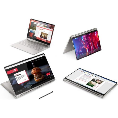 레노버 Lenovo Yoga 9i 2-in-1 14.0 FHD 400Nits Touch-Screen Laptop, Intel Evo Platform Core i7-1185G7, Webcam, Backlit Keyboard, Thunderbolt, Iris Xe Graphics, Windows 10, Stylus, 16GB RAM
