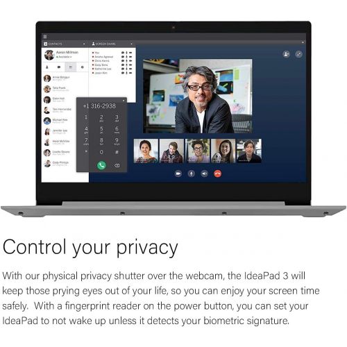 레노버 2022 Newest Lenovo IdeaPad 3 Laptop, 15.6 FHD Touchscreen, Intel Core i3-1115G4 Processor, Intel UHD Graphics, 20GB RAM, 256GB PCIe SSD, Fingerprint Reader, Webcam, HDMI, Bluetooth