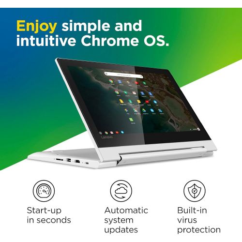 레노버 Lenovo Chromebook Flex 3 11 Laptop, 11.6-Inch HD IPS Display, MediaTek MT8173C, 4GB RAM, 64GB Storage, Chrome OS, Blizzard White