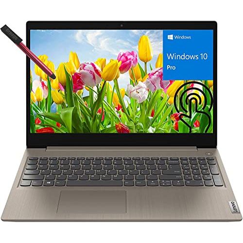 레노버 Lenovo IdeaPad 3 15 15.6 Touchscreen Windows 10 Pro S Business Laptop, Intel Core i3-1115G4 (Beat i5-8365U), 8GB DDR4 RAM, 256GB PCIe SSD, 802.11AC WiFi, Bluetooth 5.0, Almond, 64G