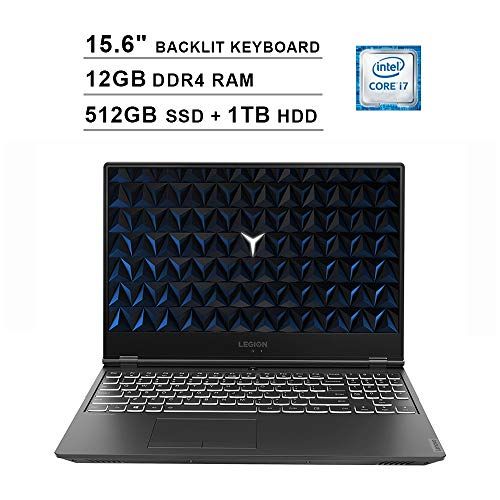 레노버 2020 Lenovo Legion Y540 15.6 Inch FHD 1080P Gaming Laptop (Intel 6-Core i7-9750H up to 4.5GHz, NVIDIA GeForce GTX 1650 4GB, 12GB DDR4 RAM, 512GB SSD (Boot) + 1TB HDD, Backlit Keybo