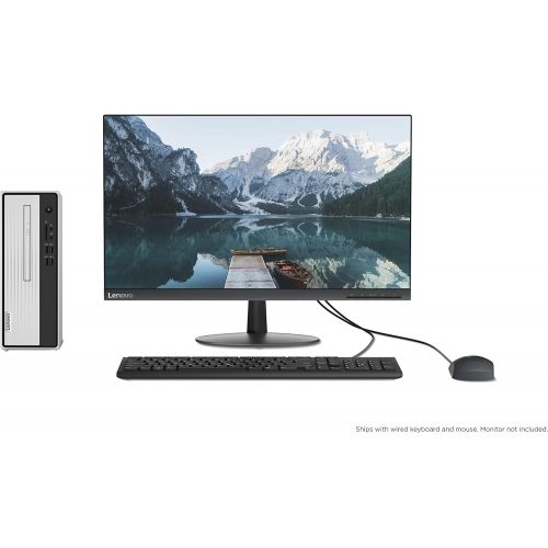 레노버 Lenovo IdeaCentre 3 Desktop Tower, AMD Athlon Silver 3050U Processor, AMD Radeon Graphics, 4GB DDR4, 256GB SSD, WiFi 802.11, Bluetooth, HDMI, 8 USB Ports, Windows 10, 90NT0000US, S