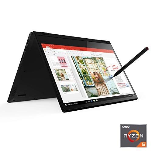 레노버 Lenovo Flex 14 2-in-1 Convertible Laptop, 14 Inch FHD Touchscreen Display, AMD Ryzen 5 3500U Processor, 12GB DDR4 RAM, 256GB NVMe SSD, Windows 10, 81SS000DUS, Black, Pen Included