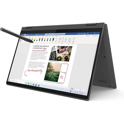 레노버 Lenovo Flex 5 14 2-in-1 Laptop, 14.0 FHD (1920 x 1080) Touch Display, AMD Ryzen 5 4500U Processor, 16GB DDR4, 256GB SSD, AMD Radeon Graphics, Digital Pen Included, Win 10, 81X20005