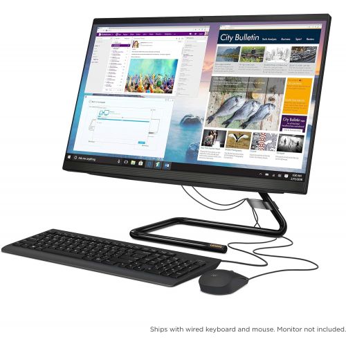 레노버 [아마존베스트]Lenovo IdeaCentre AIO 3, 24 All-in-One Computer, AMD Ryzen 3 4300U Mobile Processor, Integrated Graphics, 8GB DDR4, 256GB M.2 Name SSD, DVD RW Drive, Windows 10, F0EW005TUS, Busine