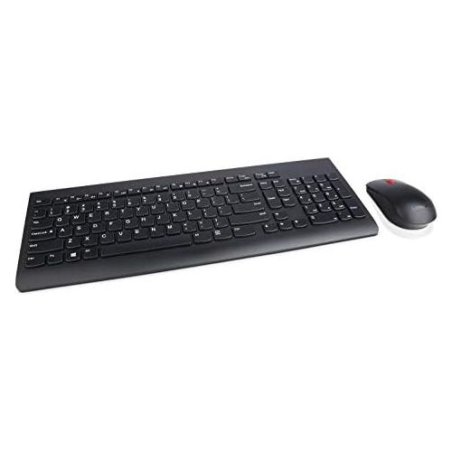 레노버 [아마존베스트]Lenovo 510 Wireless Keyboard & Mouse Combo, 2.4 GHz Nano USB Receiver, Full Size, Island Key Design, Left or Right Hand, 1200 DPI Optical Mouse, GX30N81775, Black