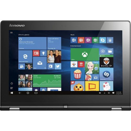 레노버 Lenovo Yoga 2 11.6 Convertible 2-in-1 Touchscreen Laptop (2017 Model), Intel Core i3-4012Y Processor, 4GB RAM, 128GB SSD, WiFi, Webcam, HDMI, Bluetooth, No DVD, Windows 10