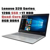 Lenovo 320 15.6 Inch Pro Laptop Flagship Edition (AMD Quad core AMD A12-9720P, 8G DDR4, 128G SSD + 1T HDD, No DVD, Windows 10)