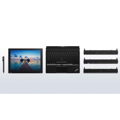 레노버 2018 Flagship Lenovo ThinkPad X1 12 Full HD+2K IPS 2-in-1 Touchscreen LaptopTablet, Intel m7-6Y75 up to 3.1GHz 8GB RAM 256GB SSD Detachable Keyboard Fingerprint Reader T