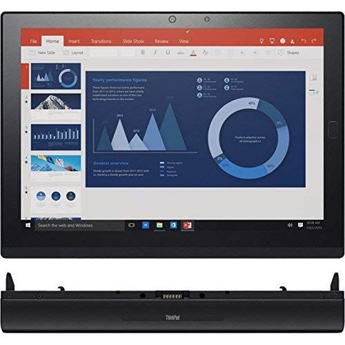 레노버 Lenovo ThinkPad 12” IPS FHD 2 in 1 Touchscreen Laptop, Intel Core m7-6Y75 Up to 3.1GHz,, 8GB RAM, 256GB SSD, ThinkPad Pen Pro, Detachable Keyboard, Win 10 Pro W 3in1 Charging Cabl